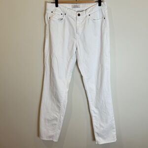PRINCIPLE Denim Innovators White Straight Leg Jeans Womens Size 31 American Made